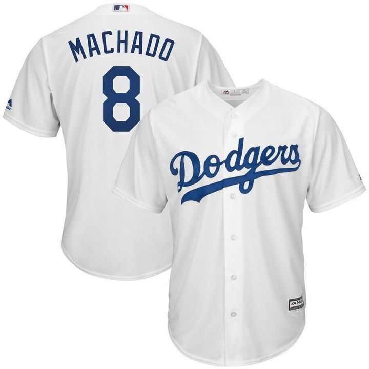 Manny Machado Los Angeles Dodgers Majestic Big And Tall Cool Base Player Jersey - White