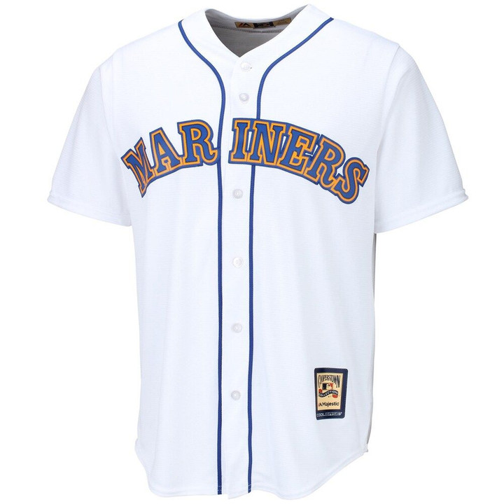Seattle Mariners Majestic Cooperstown Cool Base Team Jersey - White