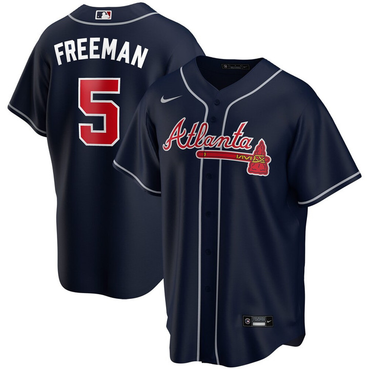 Freddie Freeman Atlanta Braves Nike Alternate 2020 Player Jersey - Navy