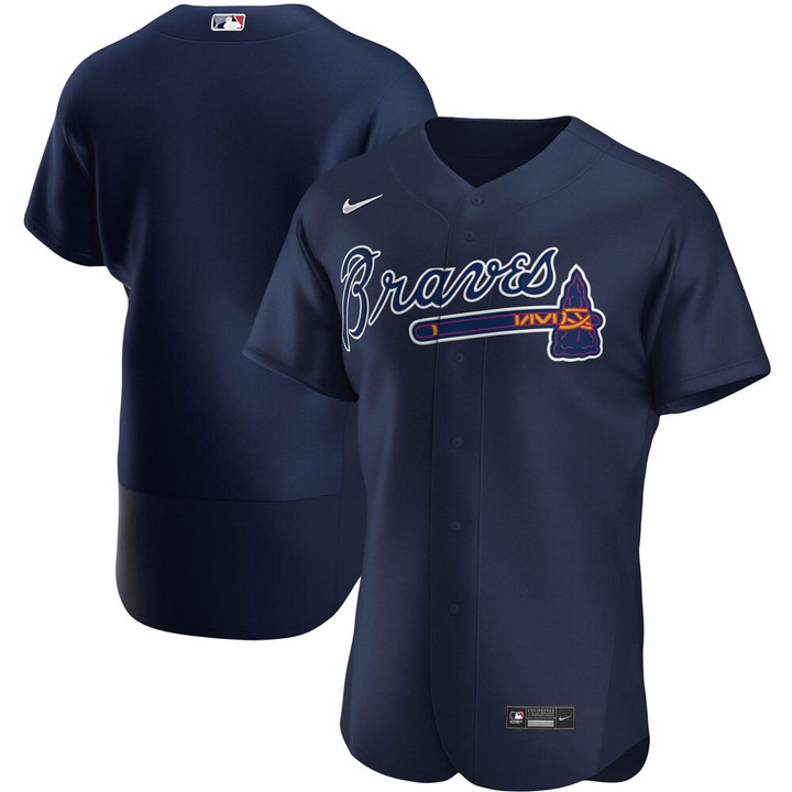 Atlanta Braves Nike Alternate 2020 Team Jersey - Navy Color