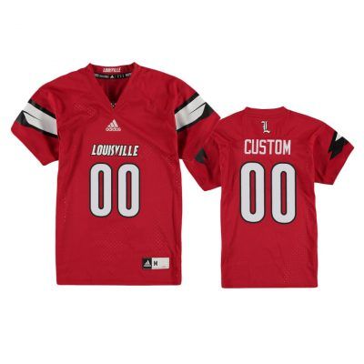 Custom Louisville Cardinals College Football Red Youth Jersey