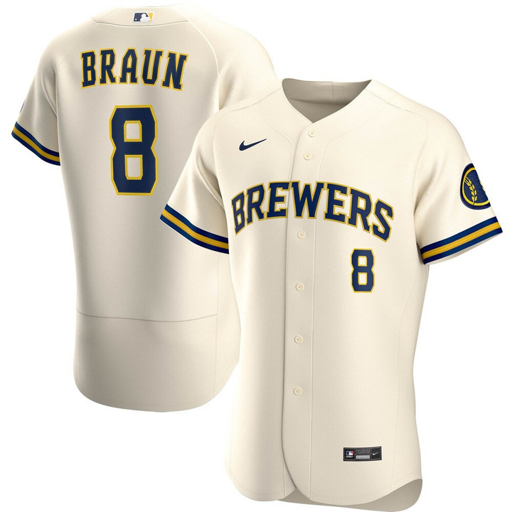 Ryan Braun Milwaukee Brewers Nike Home 2020 Player Jersey - Cream