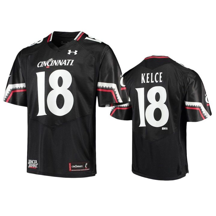 Travis Kelce Cincinnati Bearcats College Football Black Men's Jersey