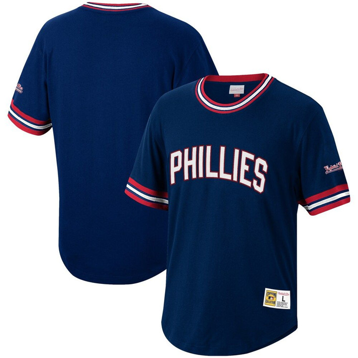 Philadelphia Phillies Mitchell & Ness Cooperstown Collection Wild Pitch Jersey T-Shirt - Navy