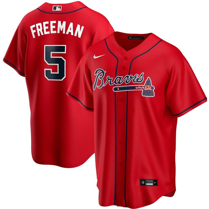Freddie Freeman Atlanta Braves Nike Alternate 2020 Player Jersey - Red