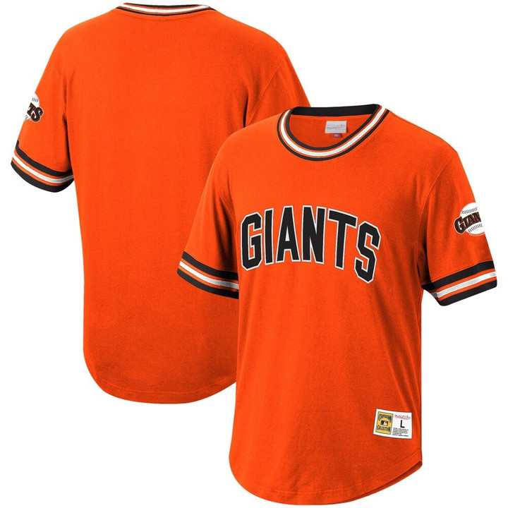 San Francisco Giants Mitchell & Ness Cooperstown Collection Wild Pitch Jersey T-Shirt - Orange