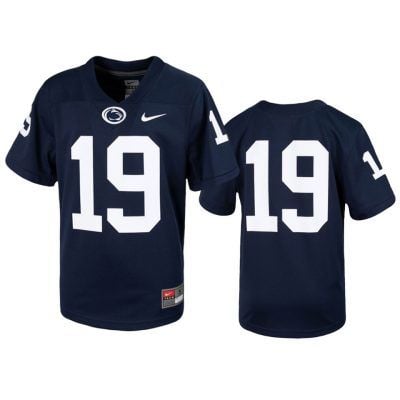 Penn State Nittany Lions #19 Untouchable Navy Youth Jersey
