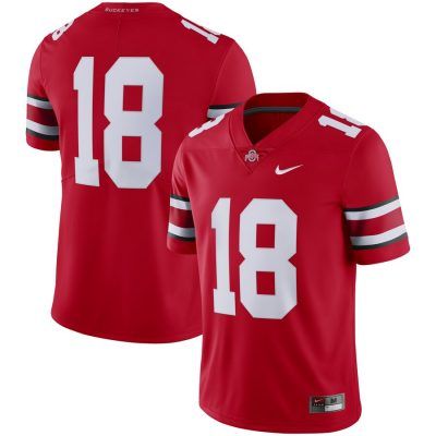 #18 Ohio State Buckeyes Limited Football Jersey - Scarlet 2019