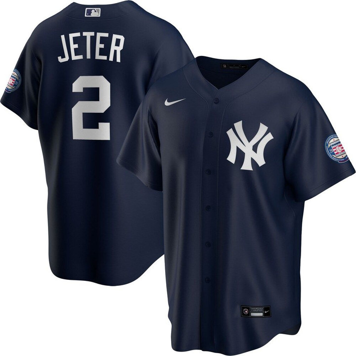Derek Jeter New York Yankees Nike 2020 Hall of Fame Induction Alternate Player Name Jersey - Navy
