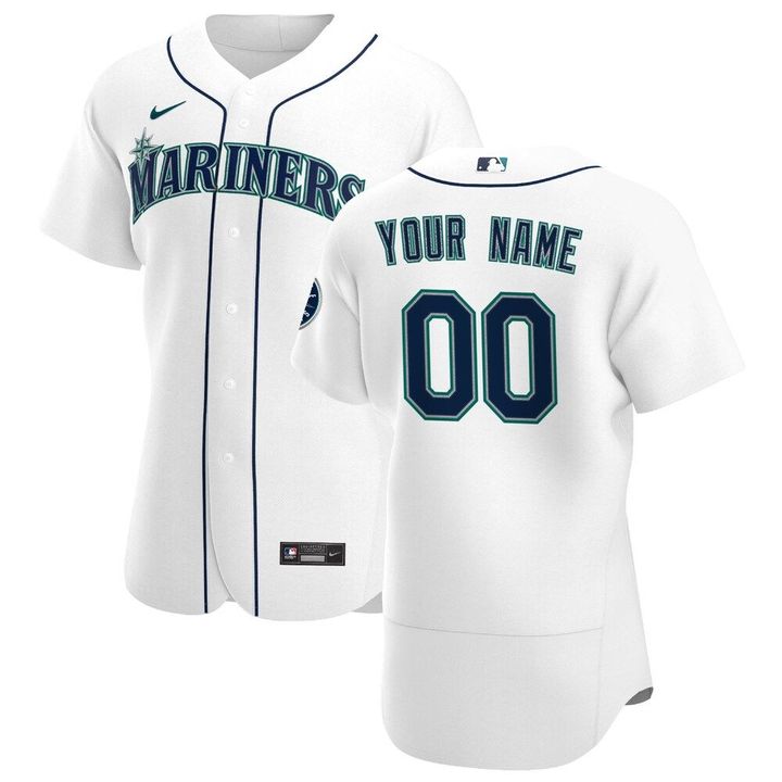 Seattle Mariners Nike 2020 Home Custom Jersey - White