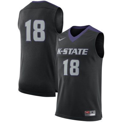 Kansas State Wildcats College Replica Basketball Jersey - Black 2019