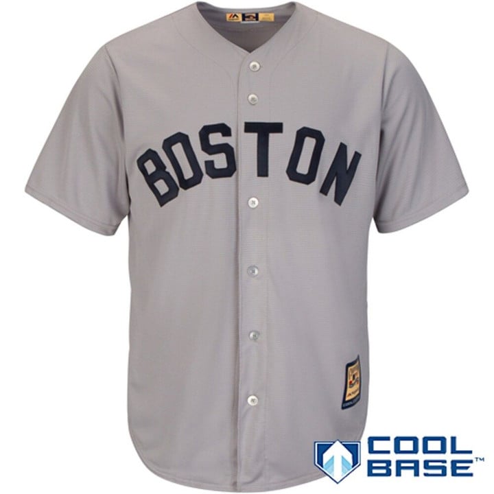 Boston Red Sox Majestic Cooperstown Cool Base Team Jersey - Gray