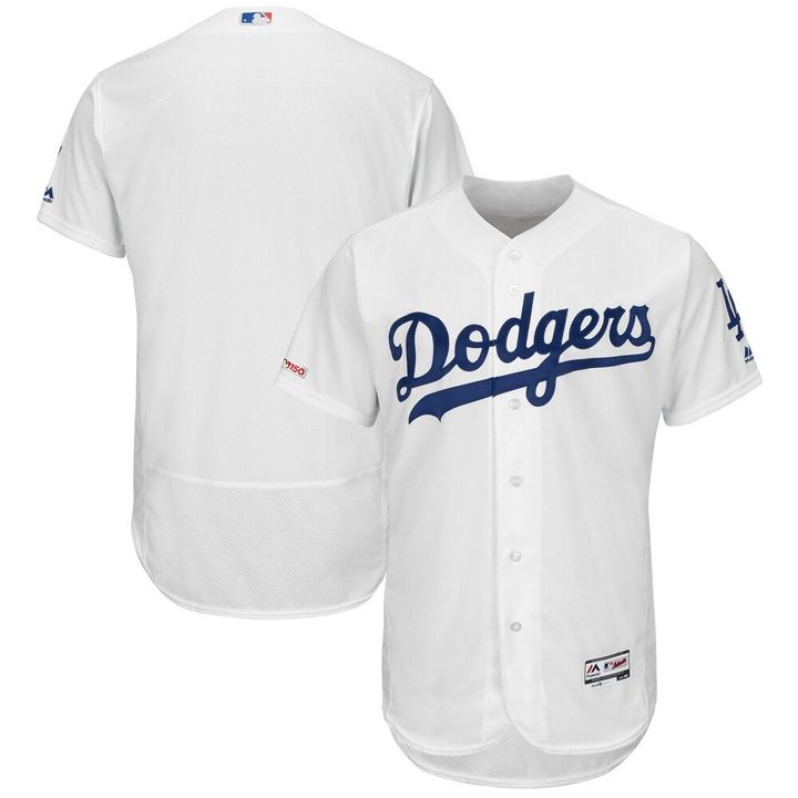 Los Angeles Dodgers Majestic Home Flex Base Collection Team Jersey - White