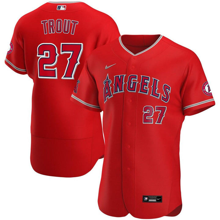 Mike Trout Los Angeles Angels Nike Alternate 2020 Player Jersey - Red