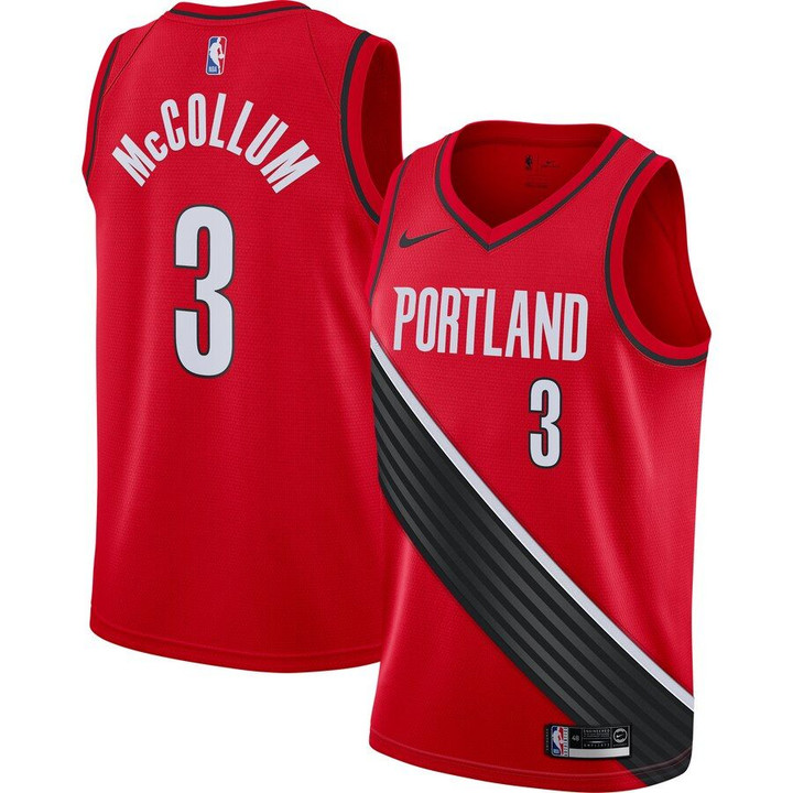 C.J. McCollum Portland Trail Blazers Nike Finished Swingman Jersey Red - Statement Edition