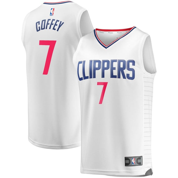 Amir Coffey LA Clippers Fanatics Branded Youth Fast Break Replica Player Jersey White - Association Edition