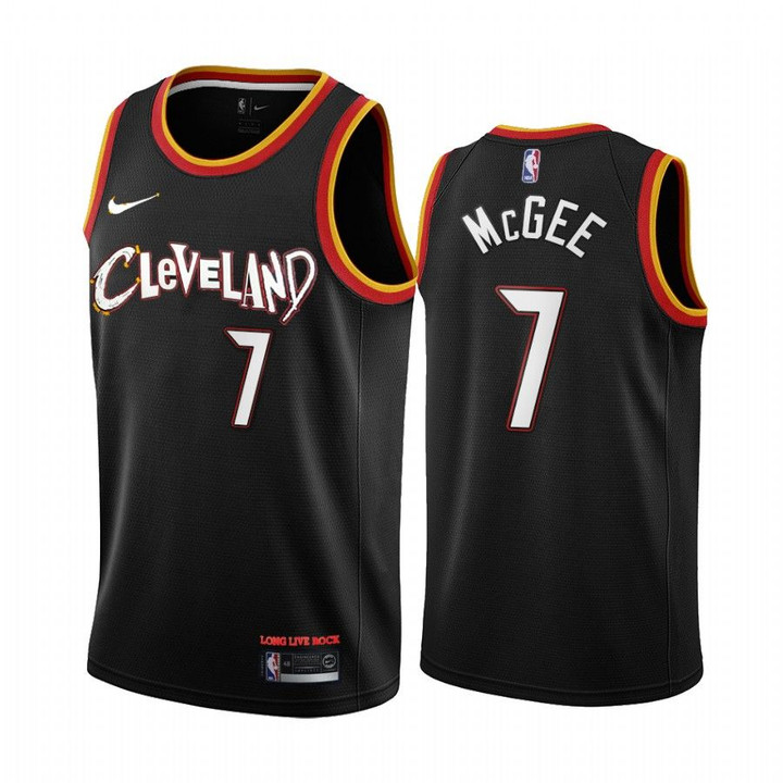 JaVale McGee Cleveland Cavaliers 2020-21 Black City Jersey New Uniform
