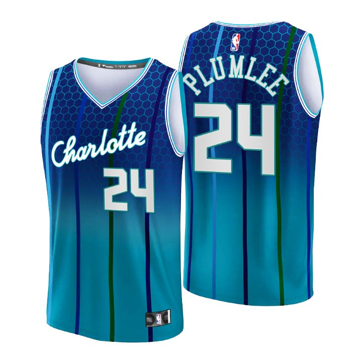 2021-22 Charlotte Hornets Mason Plumlee Replica Jersey City