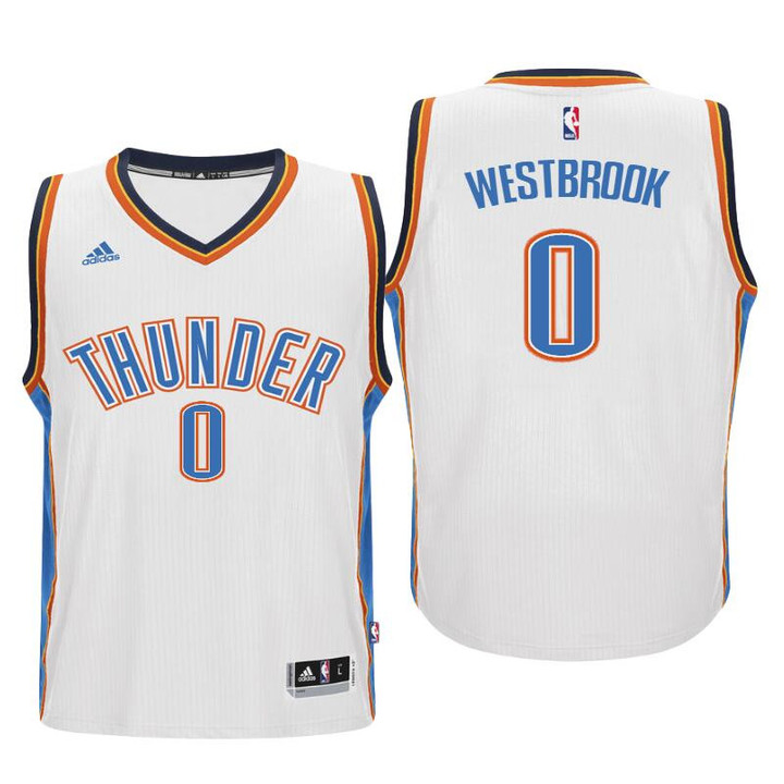 Youth Thunder Russell Westbrook New Home White Jersey