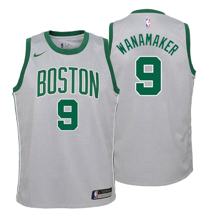Youth Celtics Brad Wanamaker City Edition Gray Jersey
