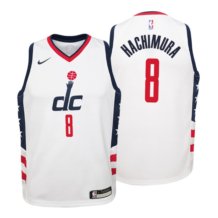 Youth Wizards Rui Hachimura City White Jersey