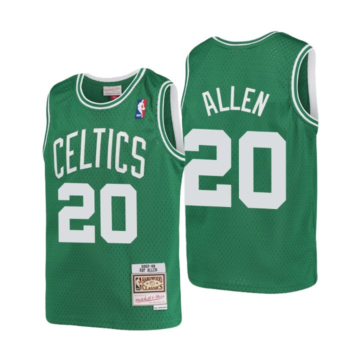 2007-08 Celtics Ray Allen Hardwood Classics Youth Jersey