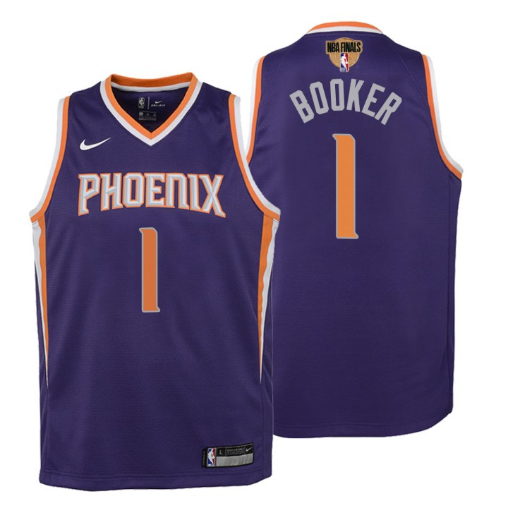 Suns Devin Booker 2021 NBA Finals Icon Youth Jersey