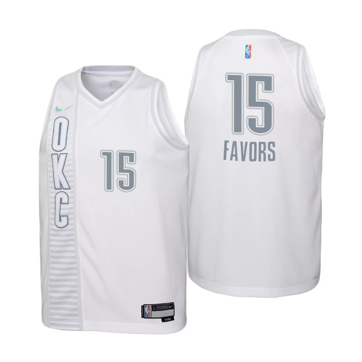 2021-22 Thunder Derrick Favors 75th Anniversary City Youth Jersey