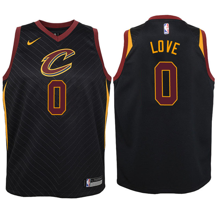 Youth Cavaliers Kevin Love Black Jersey-Statement Edition