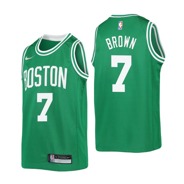 Celtics Jaylen Brown 75th Anniversary Icon Youth Jersey