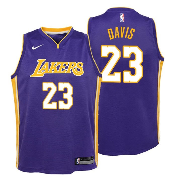 Youth Lakers Anthony Davis Statement Purple Jersey