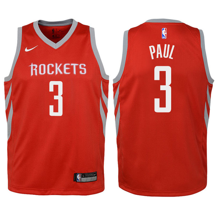 Youth Rockets Chris Paul Red Jersey-Icon Edition