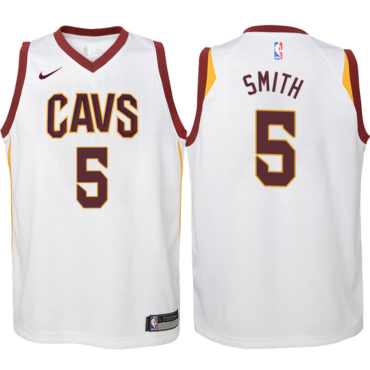 Youth Cavaliers JR Smith White Jersey-Association Edition