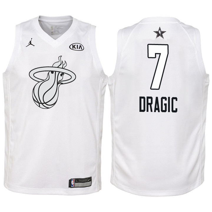 Youth 2018 NBA All-Star Heat Goran Dragic White Jersey
