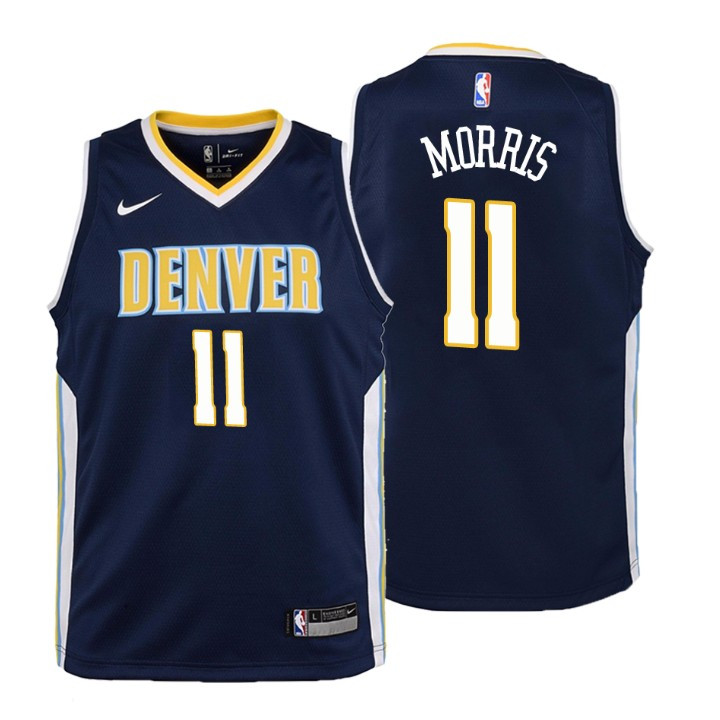 Youth Nuggets Monte Morris Icon Edition Navy Jersey