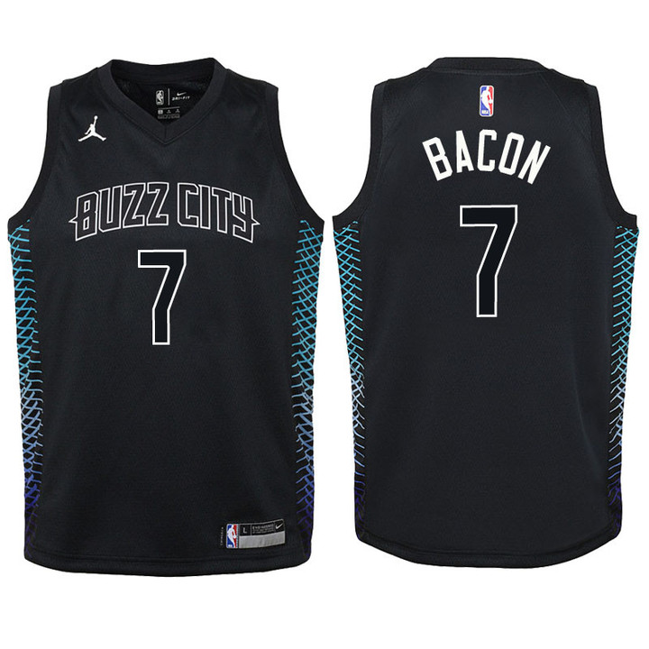 Youth Hornets Dwayne Bacon Black Jersey - City Edition Edition
