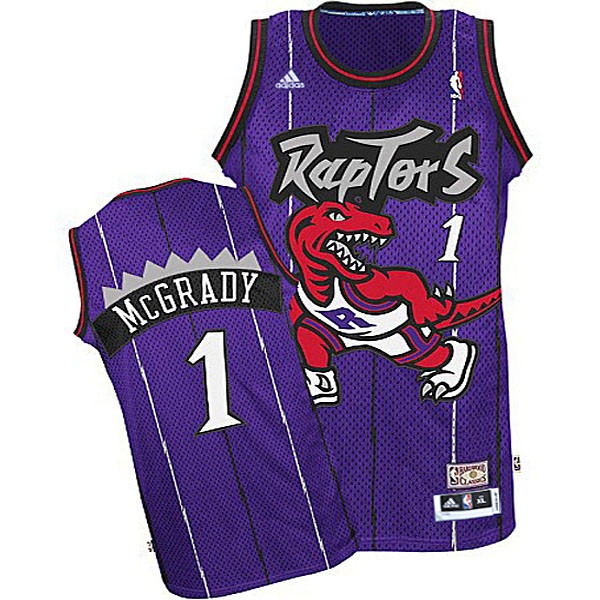 Youth Toronto Raptors #1 Tracy McGrady Purple Jersey