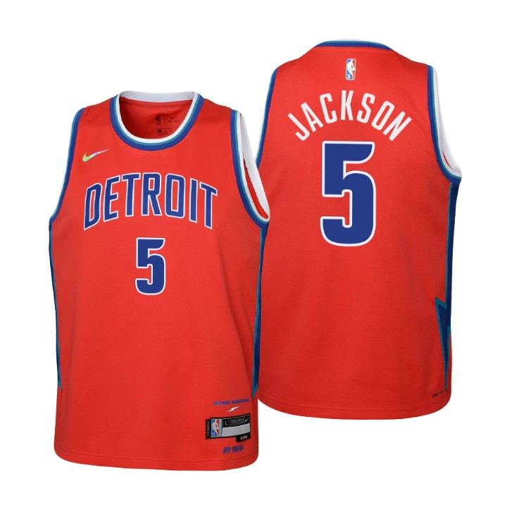 2021-22 Pistons Frank Jackson 75th Anniversary City Youth Jersey