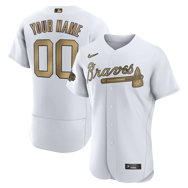 Atlanta Braves Nike 2022 MLB All-Star Game Replica Custom Jersey - White