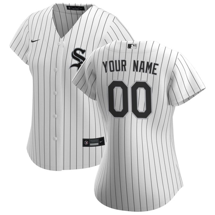 Chicago White Sox Nike Women's Home Replica Custom Jersey - White