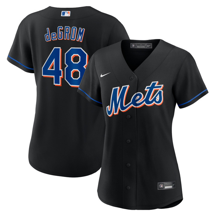Jacob deGrom New York Mets Nike Women's 2022 Alternate Replica Player Jersey - Black