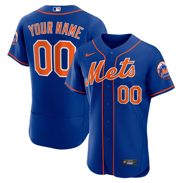 New York Mets Nike Alternate Replica Custom Jersey - Royal