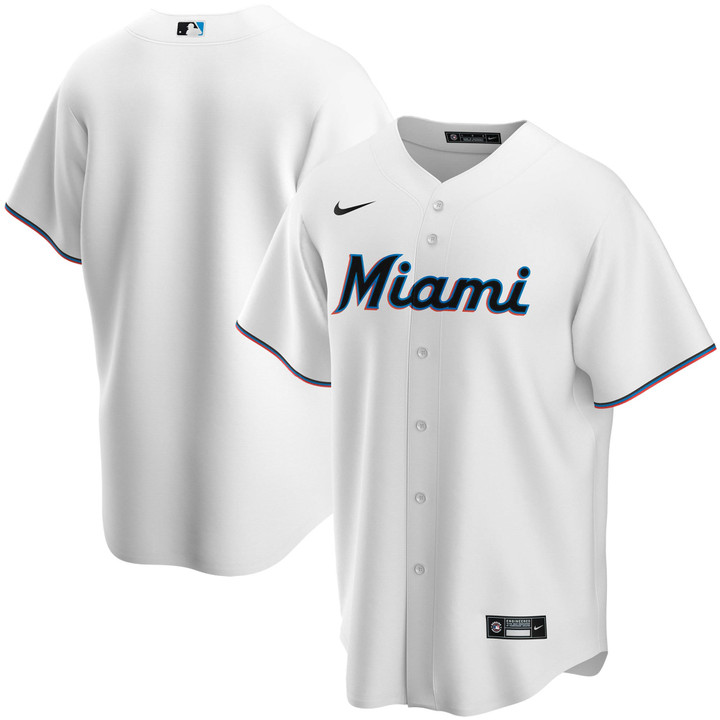 Miami Marlins Nike Home Replica Team Jersey - White