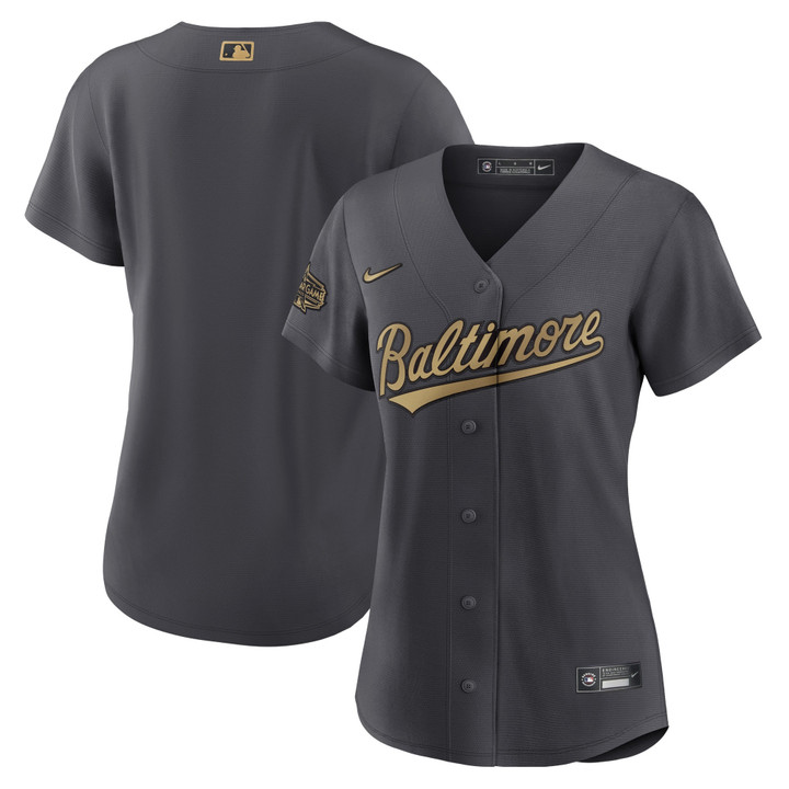 Baltimore Orioles Nike Women's 2022 MLB All-Star Game Replica Blank Jersey - Charcoal