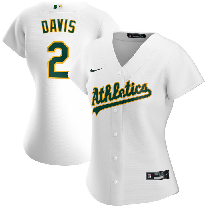 Khris Davis Oakland Athletics Nike Women's Home Replica Player Jersey - White