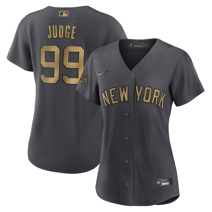 Aaron Judge New York Yankees Nike Women's 2022 MLB All-Star Game Replica Player Jersey - Charcoal