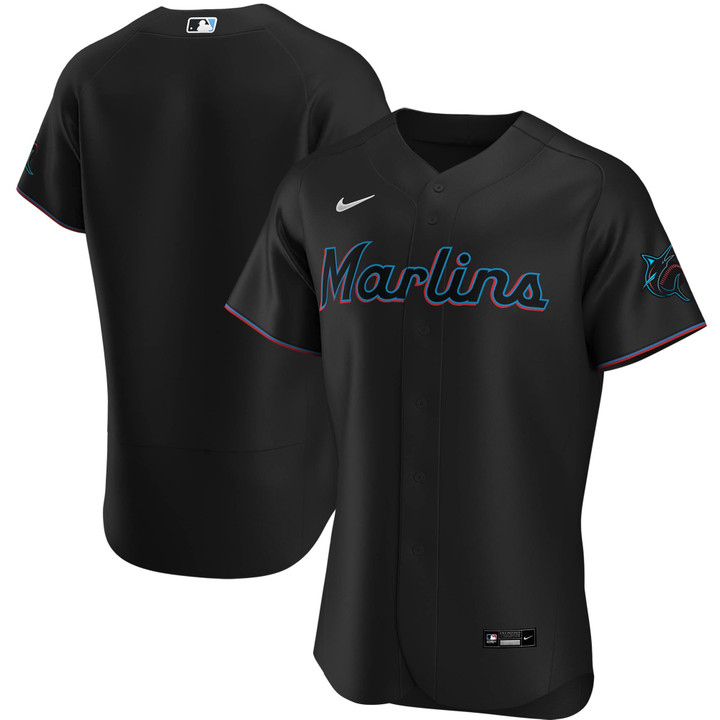 Miami Marlins Nike Alternate Replica Team Jersey - Black