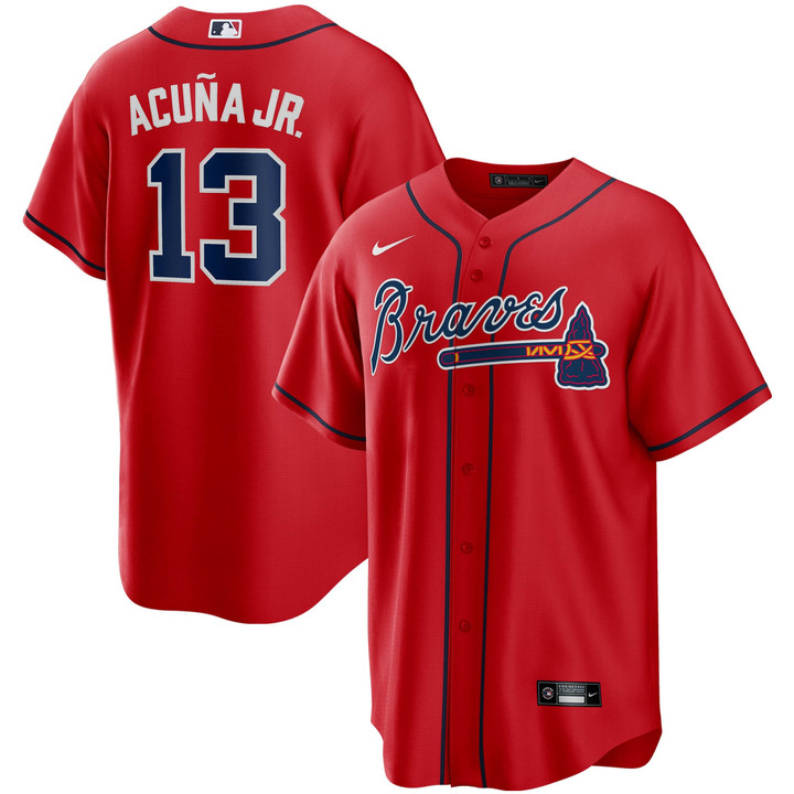 Ronald Acuna Jr. Atlanta Braves Nike Alternate Replica Player Name Jersey - Red