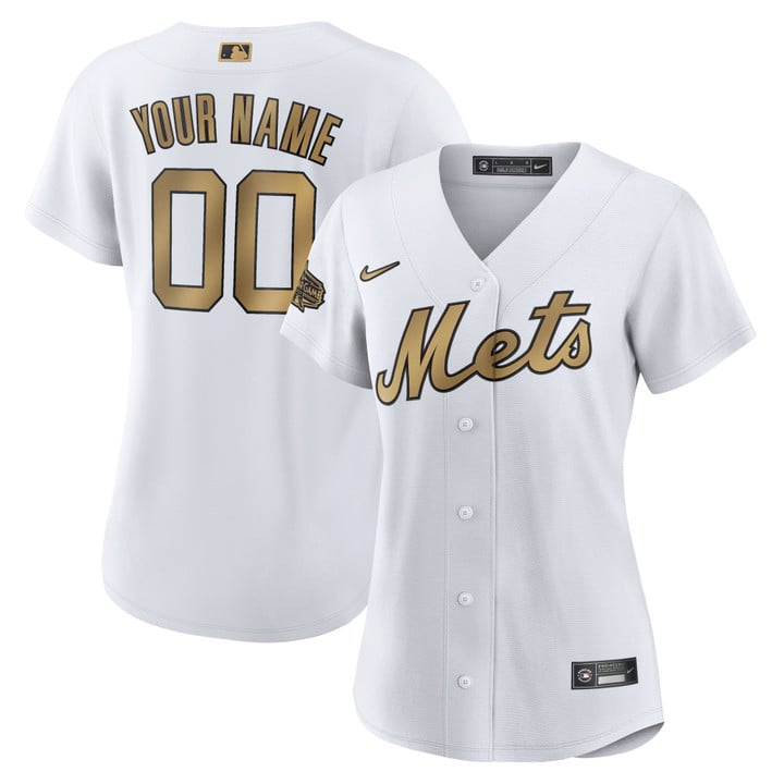 New York Mets Nike Women's 2022 MLB All-Star Game Replica Custom Jersey - White