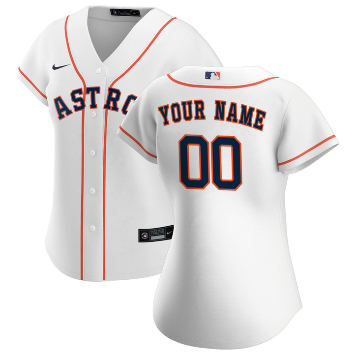 Houston Astros Nike Women's Home Replica Custom Jersey - White